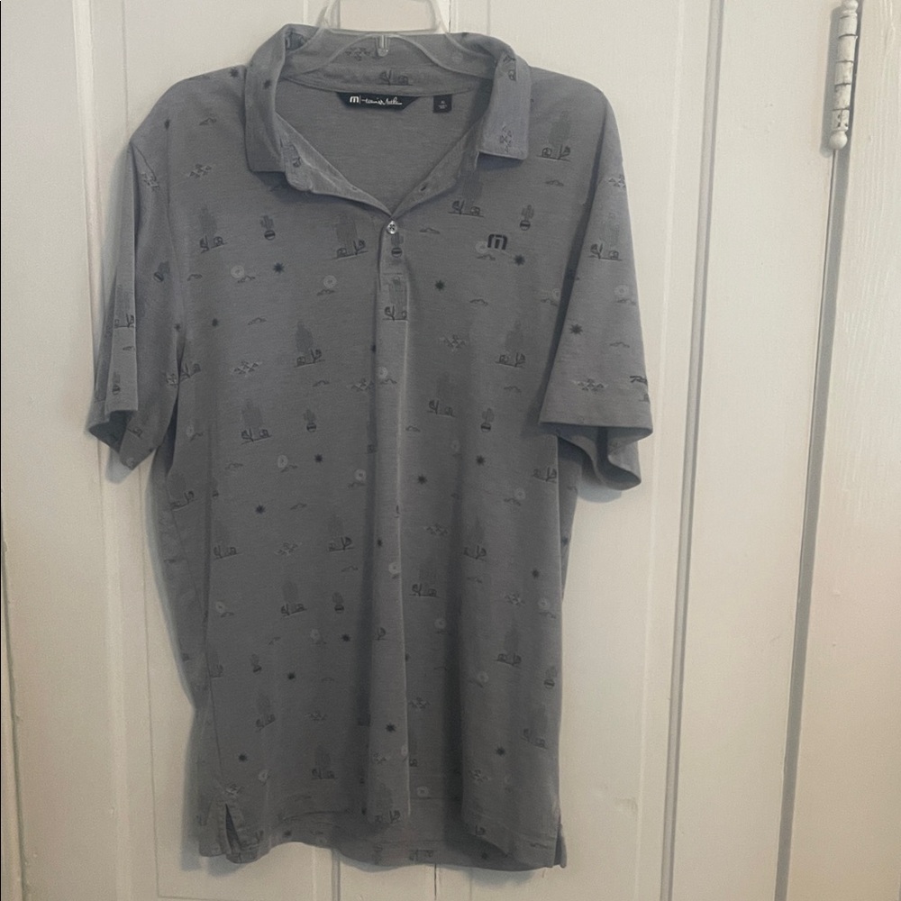 Travis Mathew Charcoal Polo Shirt